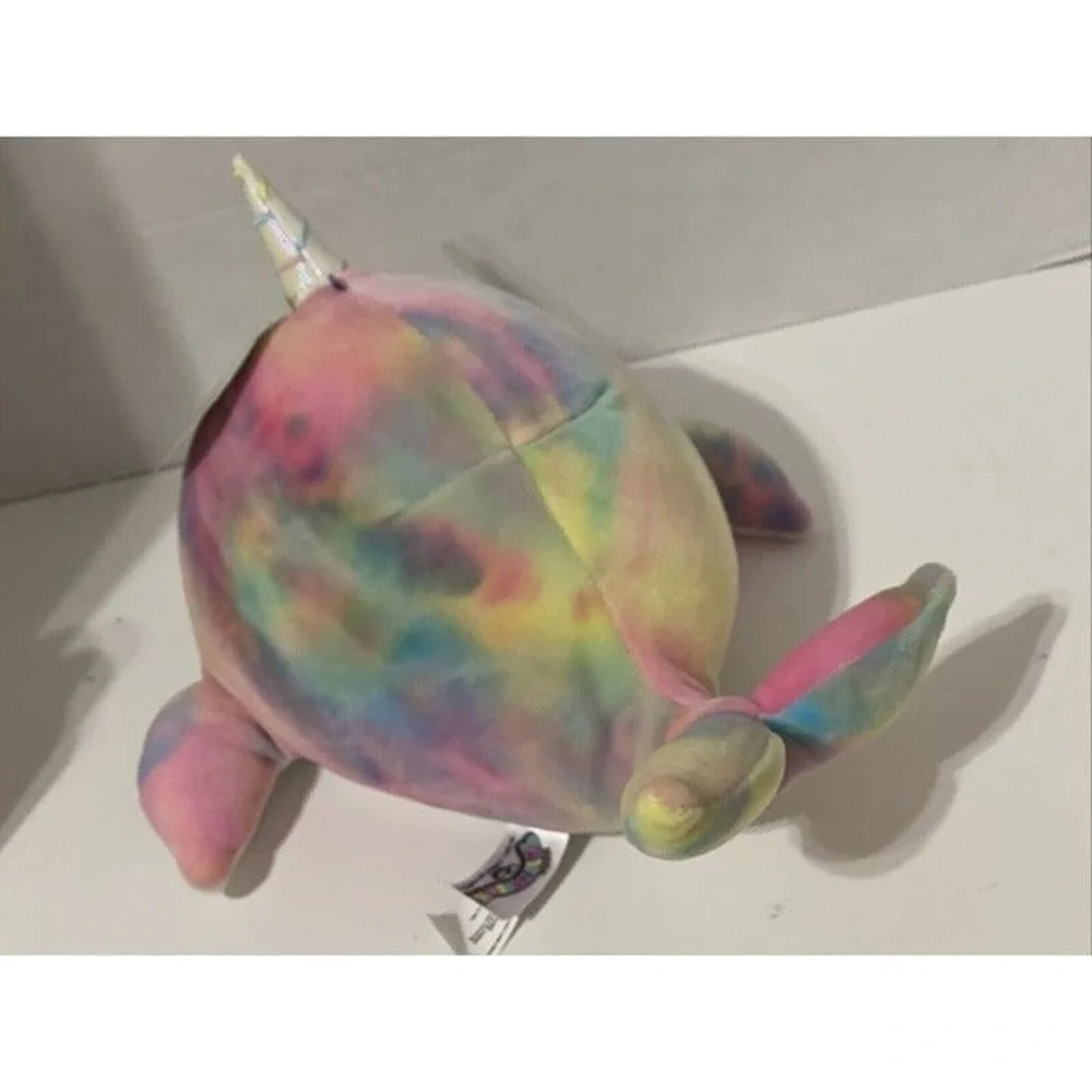 Kellytoy Squishmallow Plush 11.5 Narwhal Tie Dye Exclusive‎ Limited Edition New
